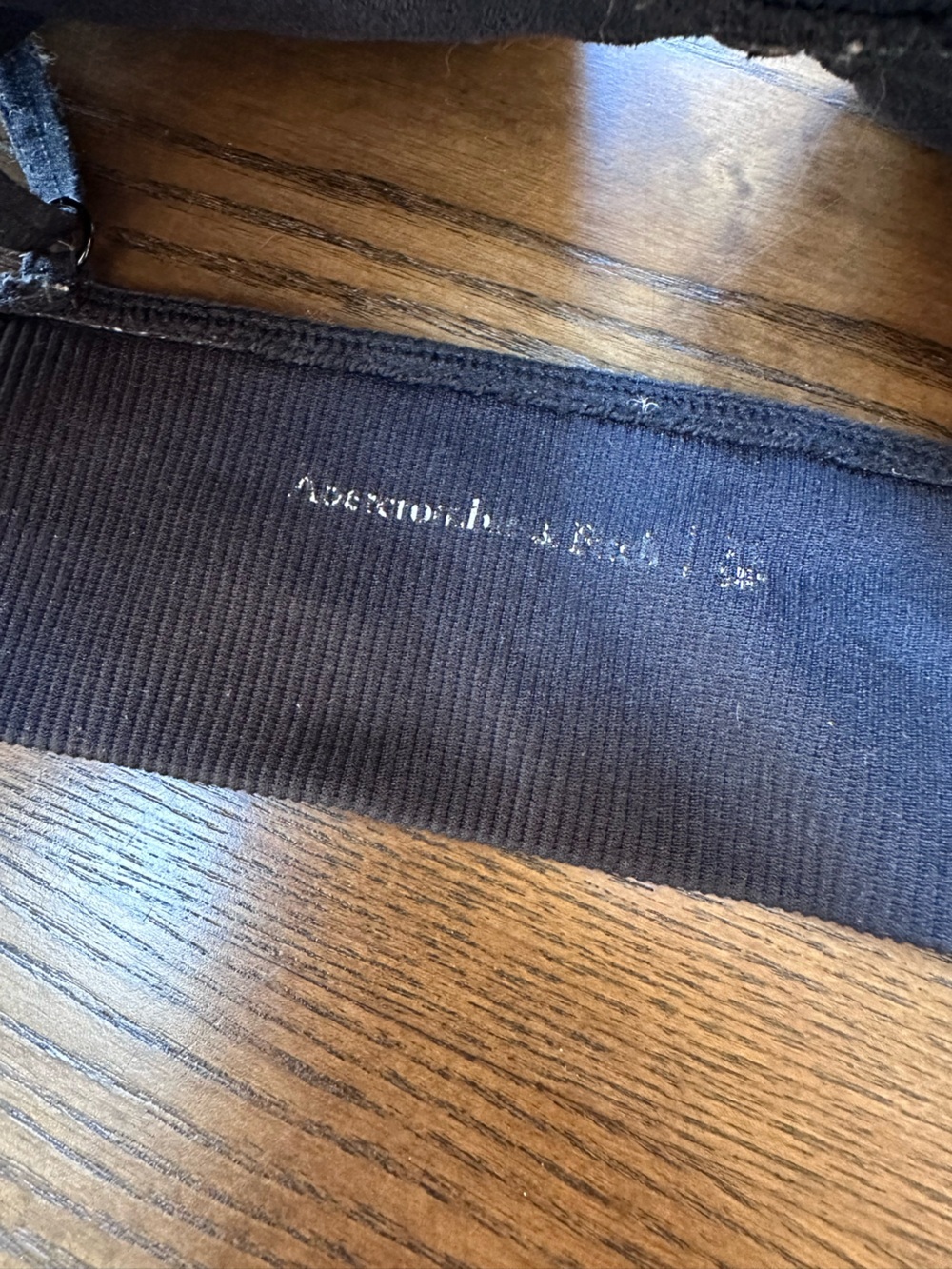 Abercrombie & Fitch Black Ribbed Bralette - Picture 3 of 3